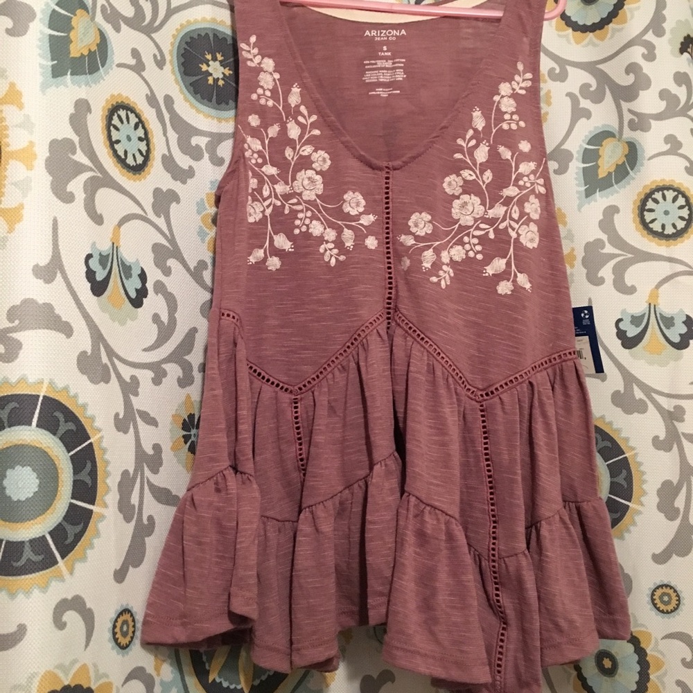 pink flower top